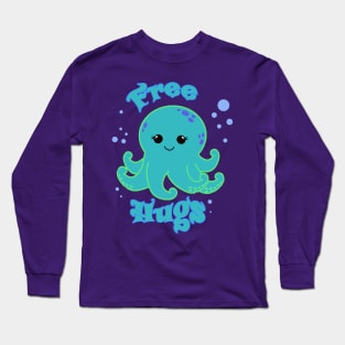 Free Hugs Cute Octopus Long Sleeve T-Shirt